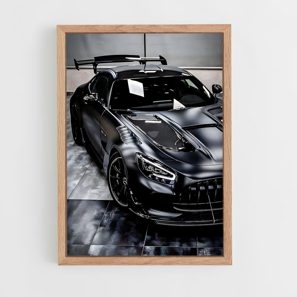 Poster Black Beauty Garage – affiche Mercedes (vue 4)